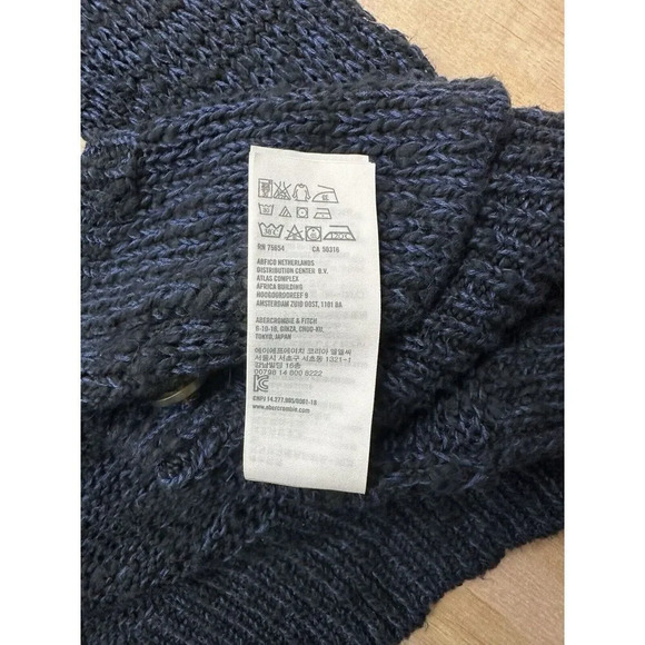 Abercrombie & Fitch Sweater Cardigan Blue Women Size Small S - Picture 5 of 7